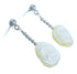 Mother Of Pearl And Sterling Silver Flower Bead Post Dangle Earrings RX114466